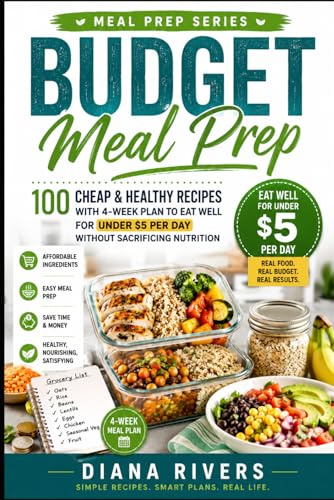 Budget Meal Prep: 100 Cheap & Healthy Recipes with 4-Week Plan to Eat Well for Under $5 Per Day Without Sacrificing Nutrition