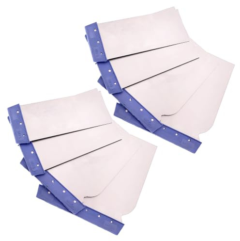 PIKABOOM 8 stycken spatelset, 41–105 mm japanska spatelverktyg | Flexibel metallspatel, 4 storlekar, för fogar, utjämning, spackel, målare, bil och hemmafixare
