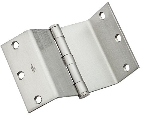 National Hardware N236-021 248 Swing-Clear Hinge, 3-1/2, Satin Chrome | Swings Doors Fully Clear of the Opening at 90 Degrees; Full Mortise Fit with Reversible Pins