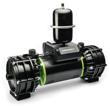Salamander Pumps - Right Pumps RP100TU Shower Pump - 3.0 Bar Pressure - Twin End - Suitable for Any (+ or -) Gravity Fed Systems - Quiet Mark Positive & Negative Head