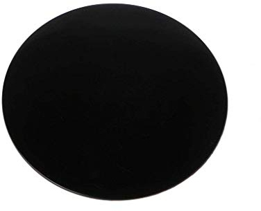 Sitrda (1 pc) Voiture Tableau de Bord Rond Ventouse Mount Base Adhésif Disque Pour Téléphone Tablette GPS Support Support - Noir