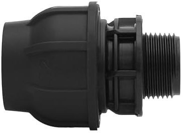 Gebo Plast Übergang mit Aussengewinde PE Klemmfitting Abzweig Klemmverbinder AG (32 mm x 1)