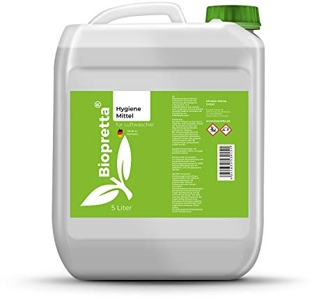 Biopretta Hygienemittel für Luftwäscher, Luftbefeuchter, Zimmerbrunnen (5000ml)