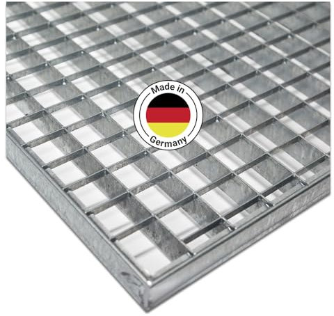 DENIOS® Gitterrost Made in Germany I Anti Rost Garantie I 610 mm x 30 mm x 760 mm I Maschengröße 40 mm x 30 mm I aus verzinktem Stahl