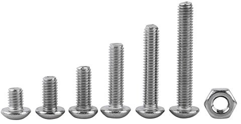 Tyenaza Rivets en Acier Inoxydable Vis à tête Ronde Attaches Fixées Panneaux de Bois en Alliage d'aluminium