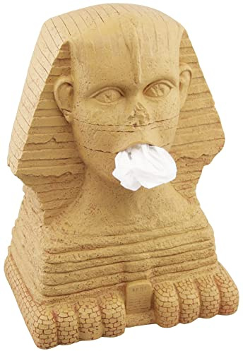 Rotary Hero Sphinx Taschentuchbox Taschentuchspender Kosmetiktücherbox - Für Küche Badezimmer Schlafzimmer - Rechteckig - 22x16x29 cm