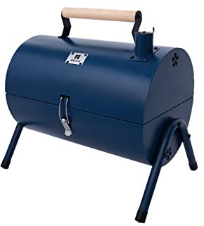 LCRACK BBQ Grill mit Deckel, Camping Vermenschlichen tragbar Grill Draussen Stabil Beidseitig Schmoren Holzkohle Grillfeuer