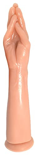 Jixaxe Riesiger Dildo Realistischer Big Hand Dildos Faustdildo Mit Starkem Saugnapf 38CM Groß Anal Plug XXL Fisting Dildo Sex Toy Penis für Frauen Anale Vaginale Masturbation (Hautton)