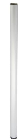 WAGNER Möbelbein/Tischbein/Möbelfuß/Systemrohr TENO - Ø 60 x 1150 mm, individuell mit TENO System und QuickClick kombinierbar, Stahl in Aluminium Eloxaloptik, Tragkraft 50 kg - 12341501