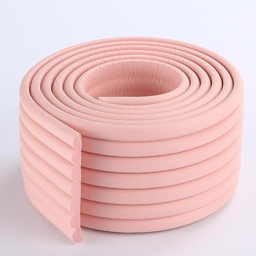 Kantenschutz Selbstklebend,5M Weichem Baby Kantenschutz Schaumstoff Eckenschutz Tischkantenschutz Kantenschutz Stoßschutz für Möbel,Kindersicherheit Anti-Kollisions Schutzstreifen (Rosa, 5M)