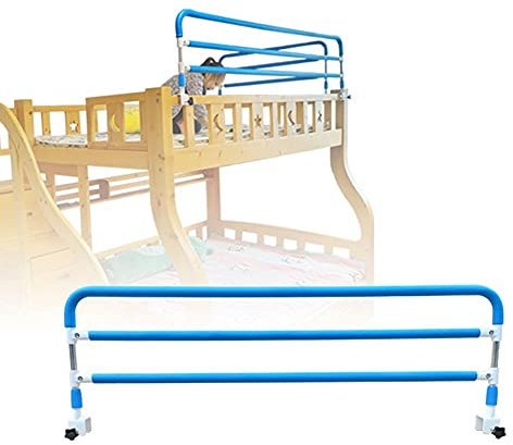 Sicheres und zuverlässiges Bettgitter für ältere Menschen – verstellbare Armlehnen, Anti-Drop-Geländer – perfekt für Hoch- und Tiefbett-Etagen – Schallwand sorgt für Sicherheit – kein Bohren