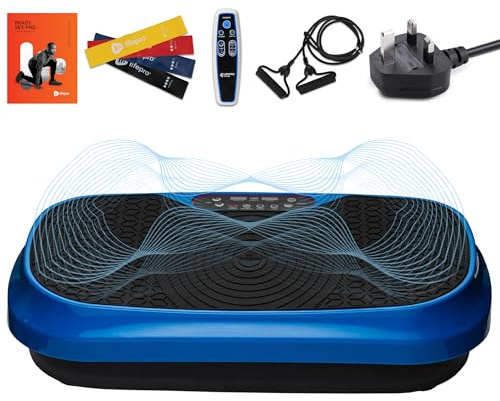 LifePro Vibration Plate Exercise Machine - Waver Mini Oscillation Vibration Plate for Lymphatic Drainage & Weight Loss, Comes with 200W Quiet Motor, 99 Speed Settings, and 117 KG Weight Capacity