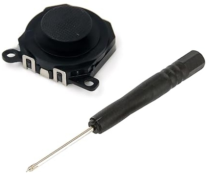 Durable 1000/1001/1004 3D Rocker - Joystick analógico negro con destornillador para accesorios Sony PSP serie 1000