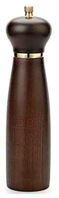 Moulin à Poivre et à Sel Broyeur de sel et poivre en bois, broyeur de sel manuel réglable, moulin à poivre avec noyau en acier inoxydable, adapté aux pique-niques, fêtes Moulin à Poivre Rechargeable(B