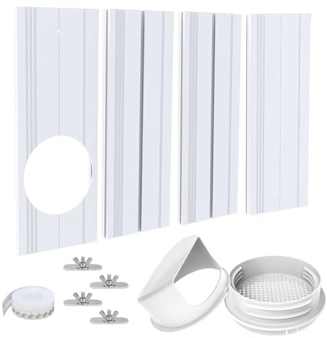 Kit de Ventilación Portátil Para Aire Acondicionado Con Sello de Ventana Para Manguera de Escape de 13/15 cm de Diámetro