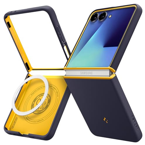 Spigen Funda Nano Pop MagFit Compatible con Samsung Galaxy Z Flip 7 - Blueberry Navy