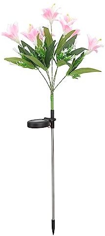 BESTonZON Lampes Solaires à Fleurs Pour Jardin Terrasse Allée Décoration Extérieure Avec Piquets Lumières De Fleurs