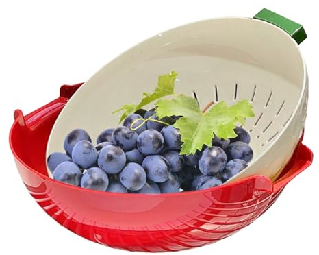 Vassoio per il lavaggio della frutta, di lavaggio per frutta e verdura | per la pulizia e gadget da cucina, colino per insalata verdure bacche casa picnic Appartamento Barbecue