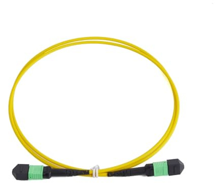 JCQXJJLWN Câble de raccordement fibre optique MTP 40G MPO monomode 8 fibres APC UPC femelle vers femelle type B coudé plat(5M)