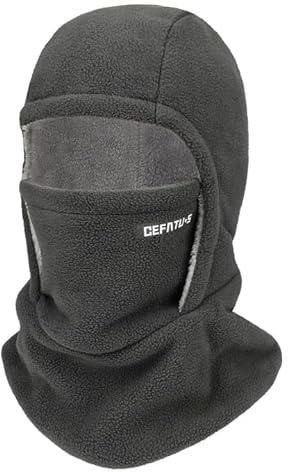 AYPOW Cagoule d'hiver en Polaire Chaud pour Homme Femme, Masque de Ski Multifonction Thermique Coupe-Vent, Unisexe Bonnet Chapeau avec Cache-Cou pour Plein Air Cyclisme Moto Randonnée Course