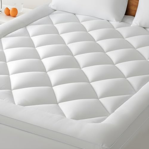 BedStory Surmatelas 90 x 190cm Blanc, surmatelas Ultra-Doux avec Poches Profondes, protège-Matelas Lavable en Machine, adapté aux Matelas jusqu'à 40 cm d'épaisseur