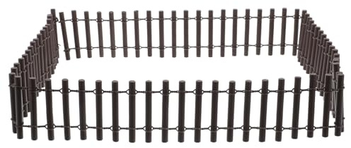 GARIOUANS Clôture Miniature Bois Peint Décoration Jardin Féerique Accessoire Compact pour Paysage DIY pour Maison de Poupée et Plantes Succulentes
