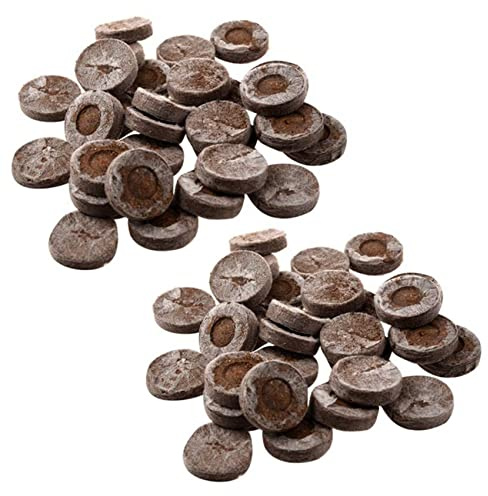 Janasiba 200 pezzi professionali di torba pellet vegetale terreno blocco semina plug giardino scuola