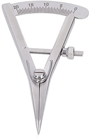 HEEPDD Calibro per Marcatura in Acciaio Inossidabile, Righello Rotante Piccolo e Preciso per Gioielli in Metallo per la Lavorazione del Legno in Pelle con (Calibro di marcatura con bloccaggio a vite)