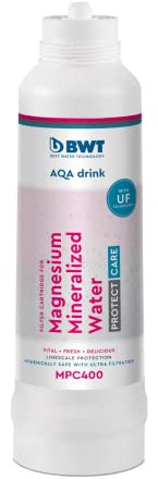 BWT Wasserfilter AQA drink Filterkartusche MPC400 | Ultrafiltration, Kalkschutz & mit Magnesium mineralisiertes Wasser | passt in AQA drink Wasserspender | 1710L bei Kaltanwendung