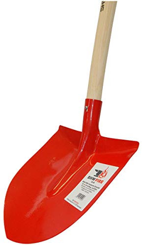 SHW-FIRE Frankfurter Schaufel aus Spezialstahl mit langem Eschenholzstiel 130cm lang - Made in Germany