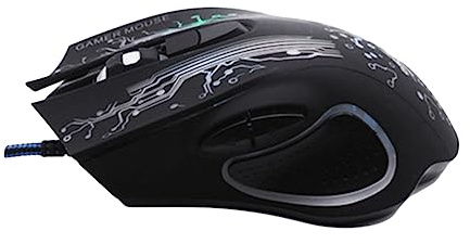 Mobestech Souris De Jeu Optique USB avec Boutons pour Pc Et Portable Molette Précise Design Ergonomique pour Utilisation Confortable