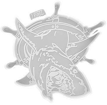 Warmhm Silikonform Für Untersetzer Haifisch- Wiederverwendbar Einfach Zu Entformen Für Epoxidharz-projekte Für Kreative Bastelarbeiten Und Handgemachte