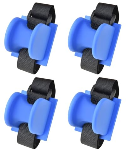 MiOYOOW 4 Pezzi Supporto per Canna da Pesca, Porta Canne da Pesce in TPE, Supporti Canna Pesci Portatile Accessori per Barca Kayak e Montaggio Asta Base Banchina