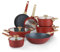 Batteria pentole 11 pezzi Corredo 2.0 (Rosso)