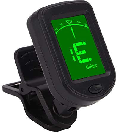 Accordeur de Guitare à Clip, Outil de Réglage Précis pour Guitares électriques Acoustiques, Violon, ukulélé et Régulateurs de Basse