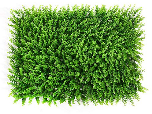 Paneles de boj Artificial, 4 Piezas, tapete de seto de Pared con Plantas topiarias, Pantalla de privacidad con protección UV, Adecuado para Exteriores, Interiores, Jardines, cercas, Patios t