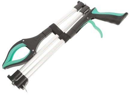 VICASKY Pinza Pieghevole Per Rifiuti Raccoglitrice Oggetti Caduti Pinza in Alluminio e Pp Per Disabili e Anziani Facile Da Usare e Conservare