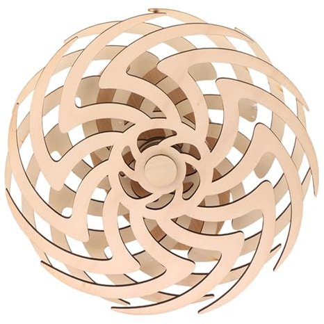 HoveeLuty Escultura cinética 3D de Madera con Movimiento hipnótico para Pared. Escultura de energía cinética. Decoración Relajante para Paredes de Sala de Estar, Dormitorio, Oficina y Cocina. CIN