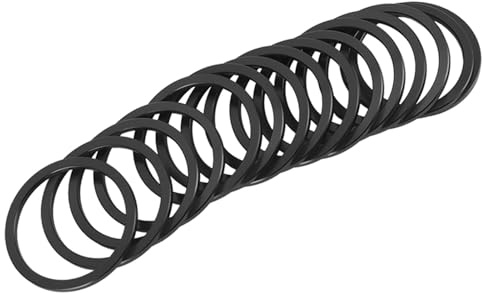 TOPINCN Ultralätt Aluminiumlegering Bottenfäste Packningssats för Cykel Svänghjulsnav - Värmebeständig 2 Mm Tjocka Distanser för Enkel Installation - Idealisk för Justering Av BB-axel 15 St (Svart)