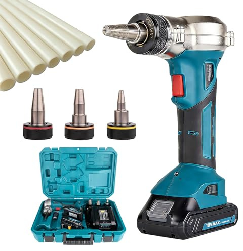 Kit di attrezzi per l'espansione di tubi elettrici con teste rotanti per impianti idraulici e riscaldamento a pavimento