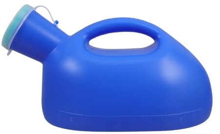 HOOWIFFY Urinoir Portable pour Hommes avec Couvercle Anti-débordement, Grosse Capacité, Léger en Pp et Pet, pour Activités en Plein Air et Usage Chevet