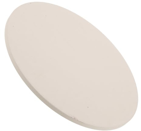 TOMETURE Pietra Refrattaria Rotonda in Cordierite per Forno, Piastra da Forno Resistente al Calore, per Cuocere Pizza e Pane, Mantiene Calore in Modo Uniforme