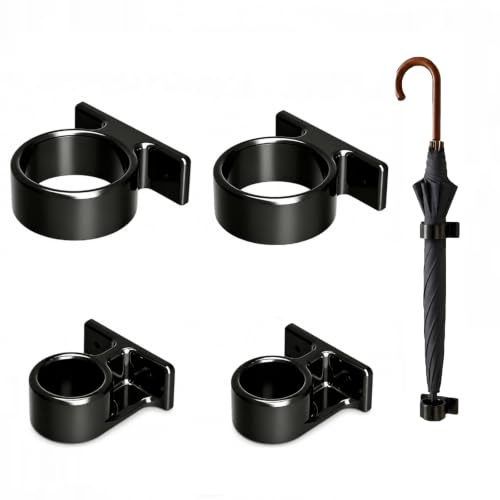 STIFFENERS 2PCS Umbrella Holder, Wall Mounted Illuminated Umbrella Stand with Design, Space Saving Storage Solution for Urban Apartments and RV Travel, Set of 2 Umbrella Holders, Car Umbrella Holder