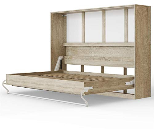 SMARTBett Schrankbett Standard Eiche Sonoma 140 Horizontal