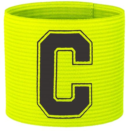 55 Sport Football Adult & Junior Captain's Armband - Adult - Yellow