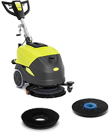 Ulsonix Autolaveuse Auto Laveuse Autoportée Autotractée Monobrosse Machine Entretien Sol Professionnelle TOPCLEAN 850 (850 W, 1 450 m²/h, Racloir 45,7 cm, 2 Réservoirs, Batterie)