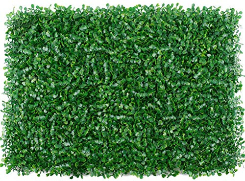 Eeauytr Césped Artificial,Pantalla de Cerca de privacidad Hiedra Artificial Planta de césped Artificial Paneles de césped Valla de Pared Decoración de Fondo de jardín para el hogar,40x60cm