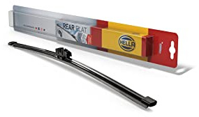 Hella OE Quality 13 Inch All Seasons Graphite-Coated Rubber Rear Flat Wiper Blade fits select Audi BMW Ford Mercedes-Benz Seat Skoda Volkswagen / 358179131