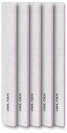 NEYENS 5 st professionell nagelfil färg svamp sandpapper nagelfil med polering och polering buffert manikyr sandpapper verktygssats (färg: 5 st B)