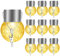 Herefun Guirnalda Luces Exterior Solares, 10pcs Linterna Solar Exterior, Impermeable Luces Solares LED Decoración para Terraza Fiesta Patio Césped Exterior Jardin (Warm10)